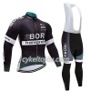 Cykeltrøje Langærmet + Bib Cykelbukser 2017 Bora-Hansgrohe N001